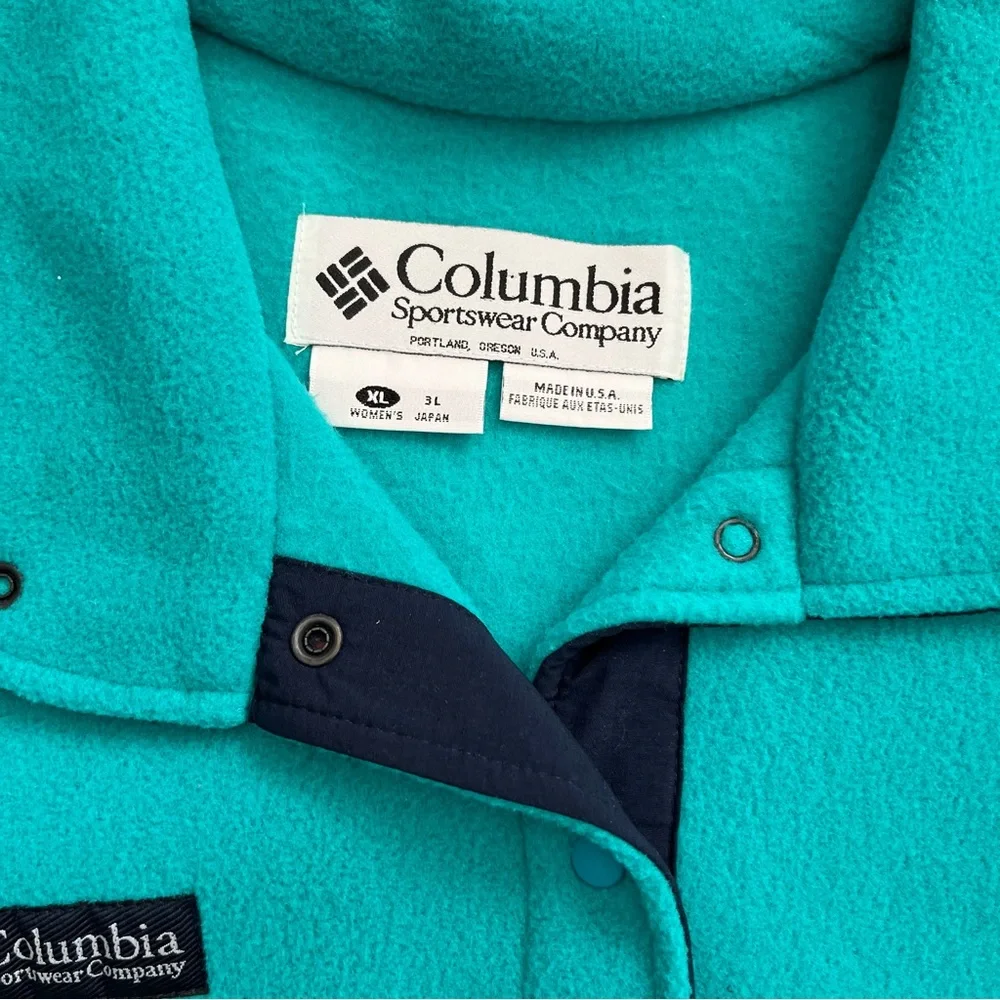 Vintage Columbia Snap Fleece Pullover - Picture 2 of 7